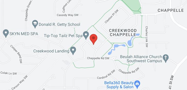 map of 3910 CLAXTON LO SW